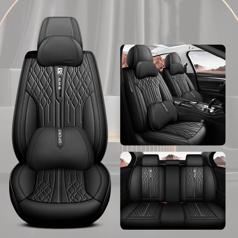 

Универсальные чехлы на автомобильные сиденья для Jetour X70 X90 Plus Chery Tiggo 3X 5X 7 8 Pro Max Arrizo, водонепроницаемые аксессуары для салона автомобиля