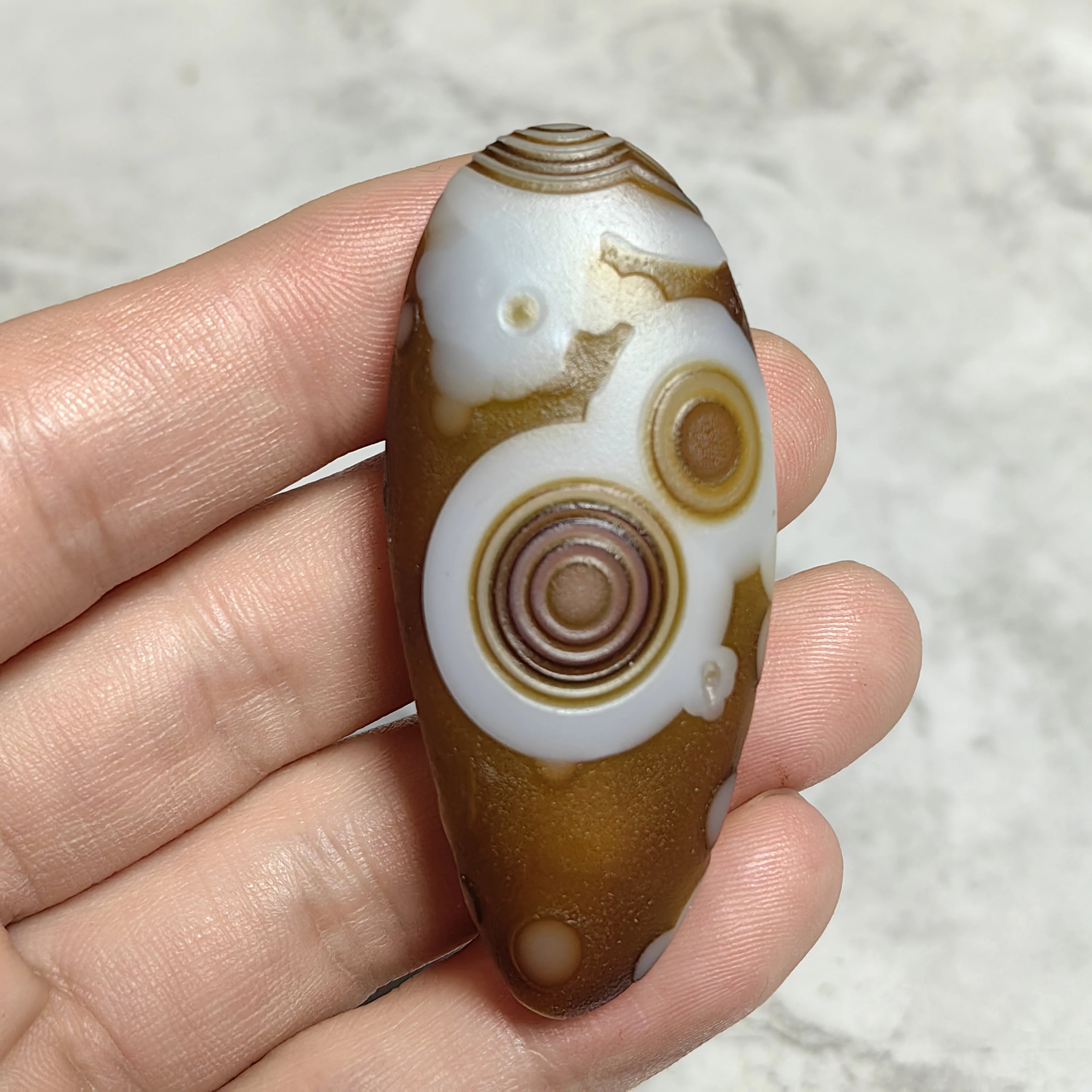 Pure Natural Divine Eye Agate Unprocessed Palm Stones for Home Decor, Reiki Chakra Work & Good Luck Attract Wealth