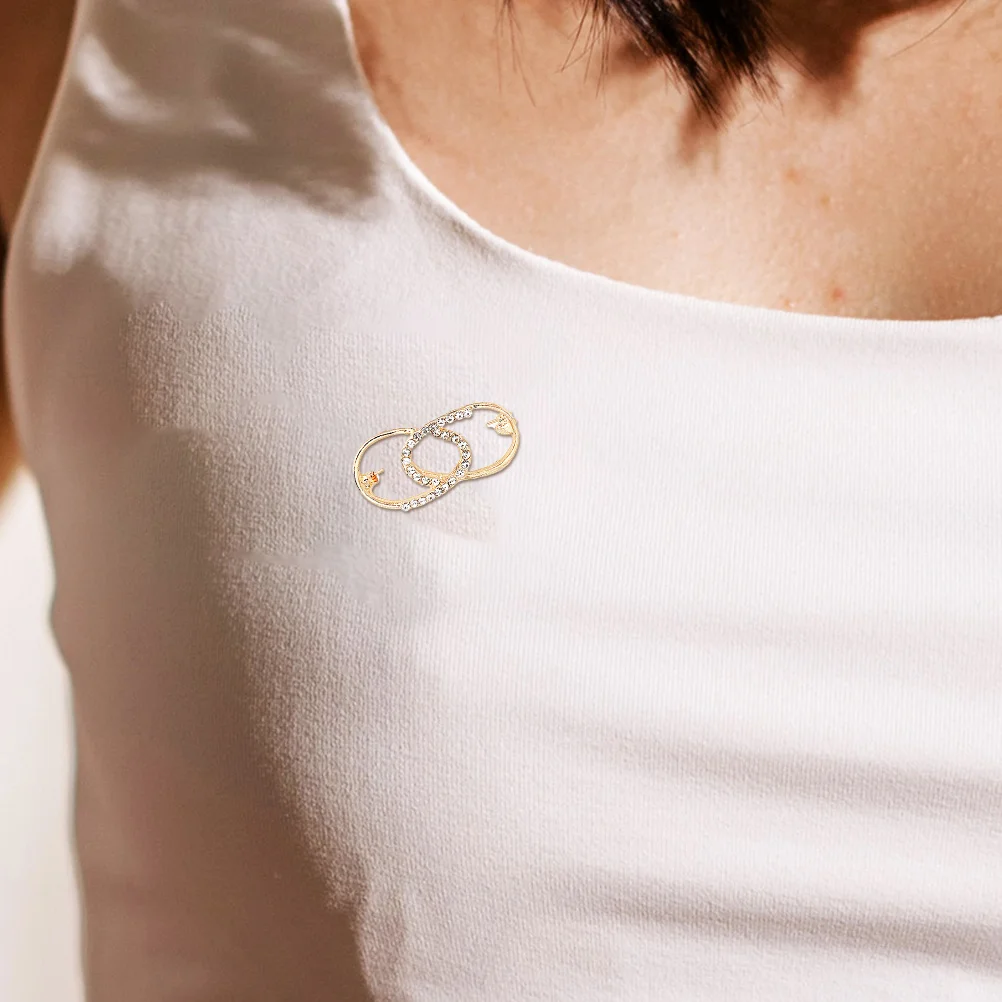 

6pcs Anti-Slip Button Waist Retractable Pin Golden Silver Waistline Brooch For Women Cardigan Safety Pin Clothing Accessories