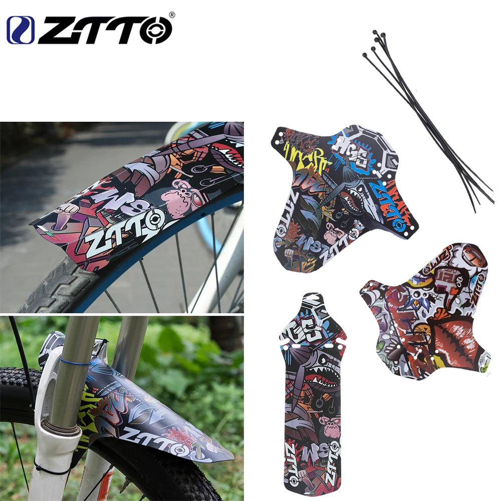 ZTTO 1 Set MTB Short/Long Mud Removal Mudguard Bicycle Front Rear Universal Fender AM Enduro DH 26 29 For Road Bike Accessories