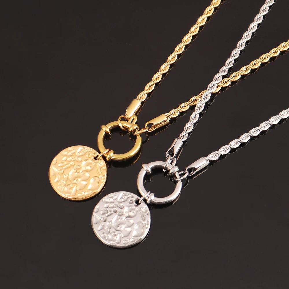 316L Stainless Steel Irregular - Birth Flower Necklace 评论和价格