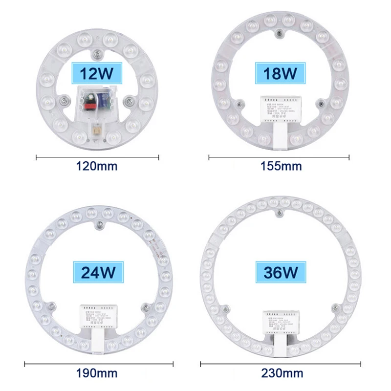 Sufitowe źródła światła wymień moduł źródło światła knot 24W 36W remold Led wysokie jasne światło sufitowe AC220V 230V12W 18W kryty