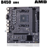 QIYIDA B450 Motherboard support DDR4 desktop RAM AM4 CPU slot NVME NGFF M.2 USB 3.0 VGA dual channel for Ryzen am4 cpu SATA3.0