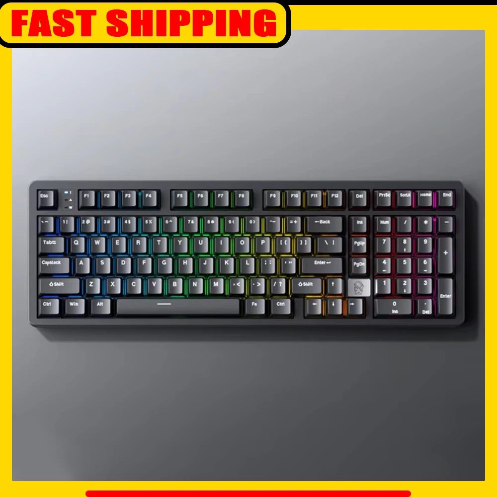 

LEOBOG Hi98Pro Механическая клавиатура 3 режима 2,4G Bluetooth Беспроводная клавиатура Hi98C Pro Gamer Keycaps PBT Пользовательская геймерская клавиатура в подарок