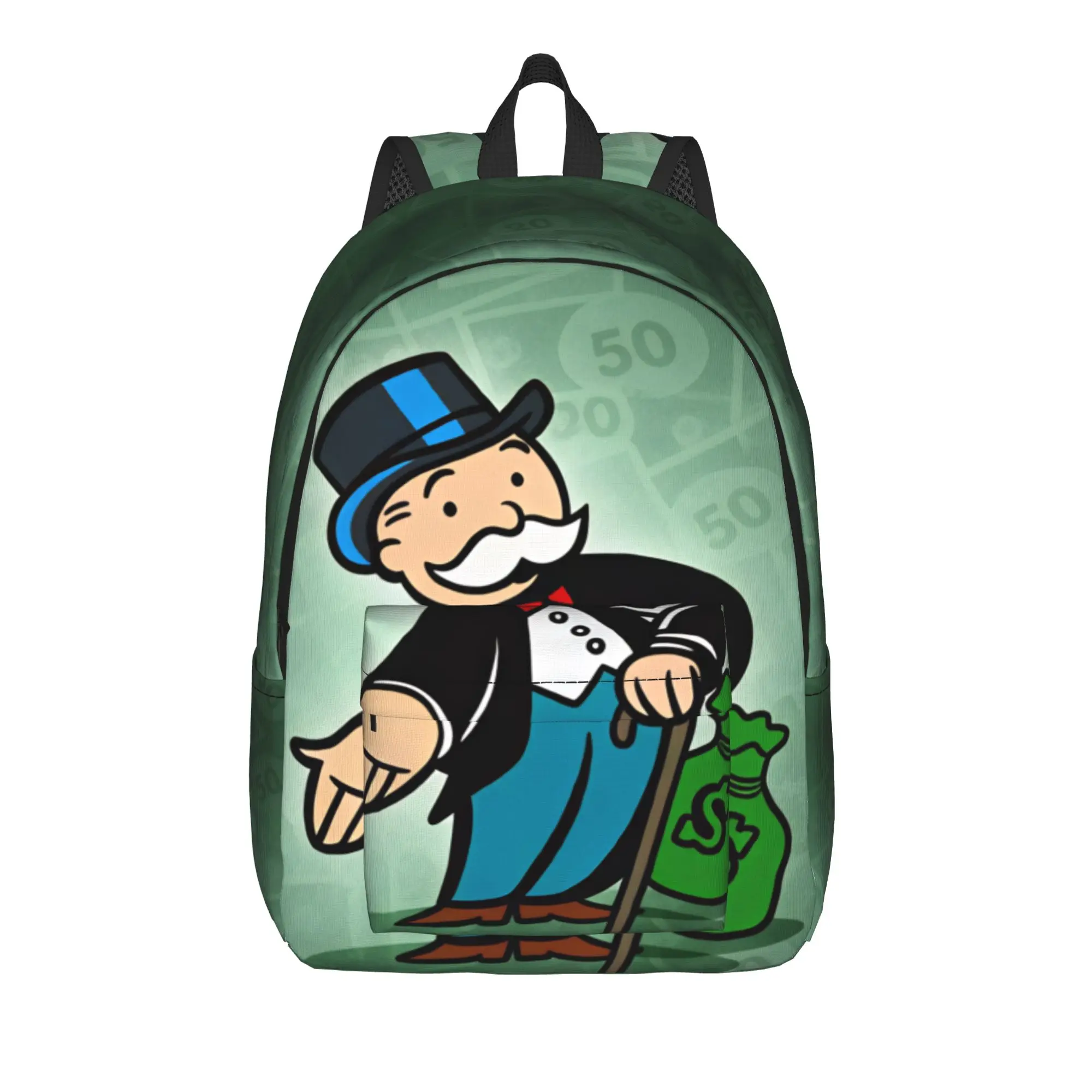 Monopolys Richie Rich Backpack  University Backpacks Youth Kawaii High School Bags High Quality Breathable Rucksack