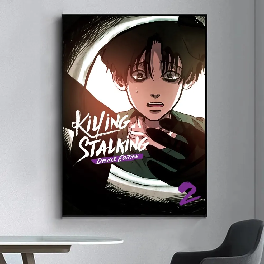 قتل Stalking الكورية المانغا المشارك يتوهم الجدار ملصق لغرفة المعيشة بار خمر اللوحة الزخرفية الأوسط