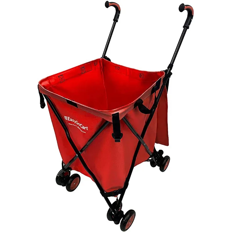 Folding Cart Portable Multifunctional Supermarket Shopping Folding Trolley for Elderly