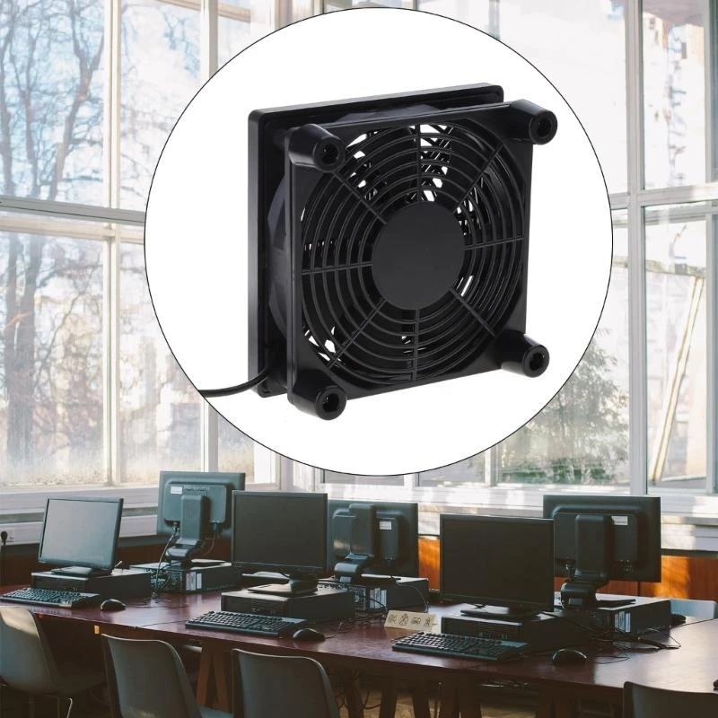 090F 120 مم 5 فولت USB تبريد مروحة الطاقة لجهاز التوجيه مودم التليفزيون مروحة التوجيه مروحة التبريد لتبريد أجهزة الإلكترونيات