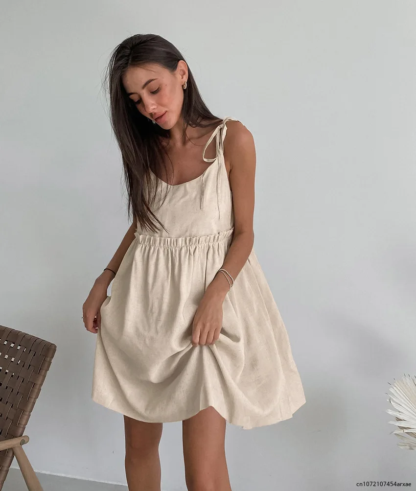 Japanese Pleated Hem Shirt Tops Detachable Bandage Bow Blusas Mujer Square Collar Sleeveless Shirts Blouses Summer Camisas