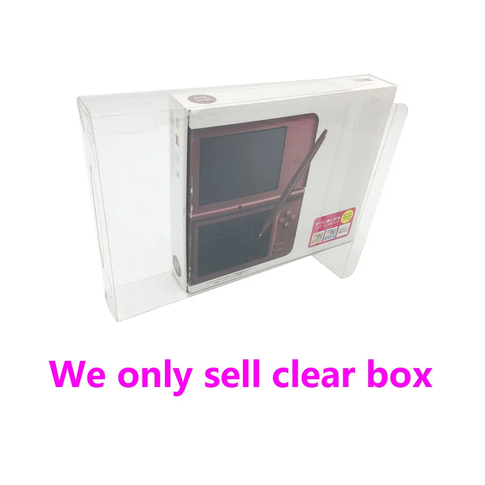 100pcs PET Transparent Box For NDSI LL JP US Ordinary Version Console Colorful Box Generic Display Case Collect Storage Shell