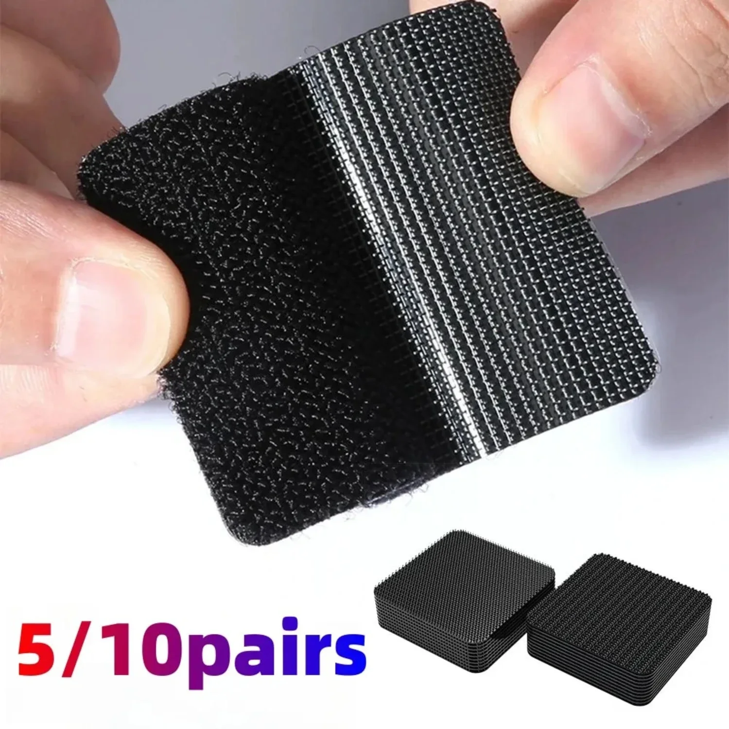 

Durable Multipurpose Non Slip Nylon Magic Tape Carpet Mat Fixing Stickers for Car Foot Pad - Strong Grip, Auto Traceless Adhesiv