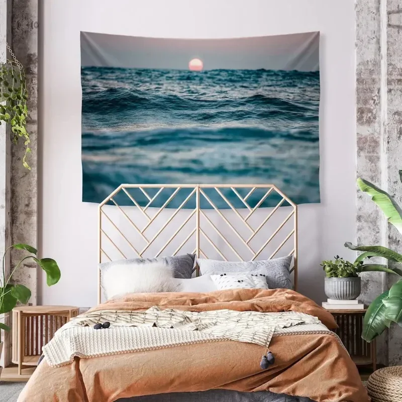 Pro-Graphx Tapestry Deep Ocean - Boho Wall Hanging Design Large Landscape for Living Room, Bedroom, Dorm