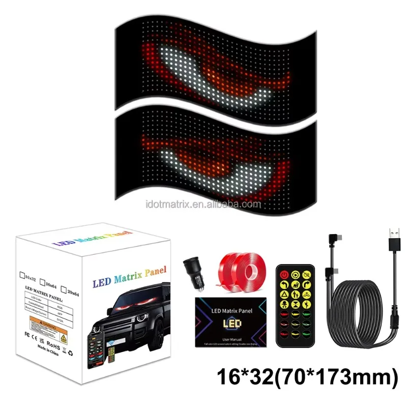 

Dynamic Light Emitting Diode Display Panel Automotive Flexible Flashing Light