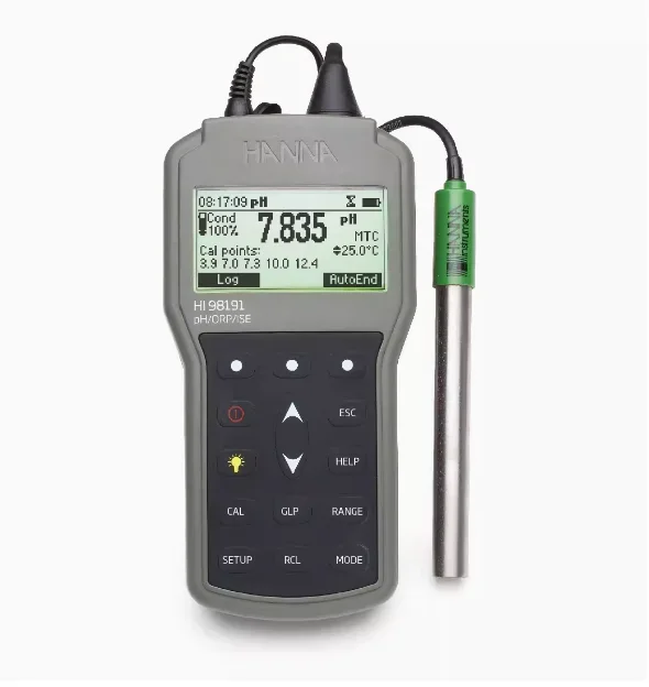 

2025 Hot Sell HANNA HI98191 Waterproof Portable Acidity PH-redox ORP-ISE-thermometer Professional Waterproof Portable PH/ORP/ISE