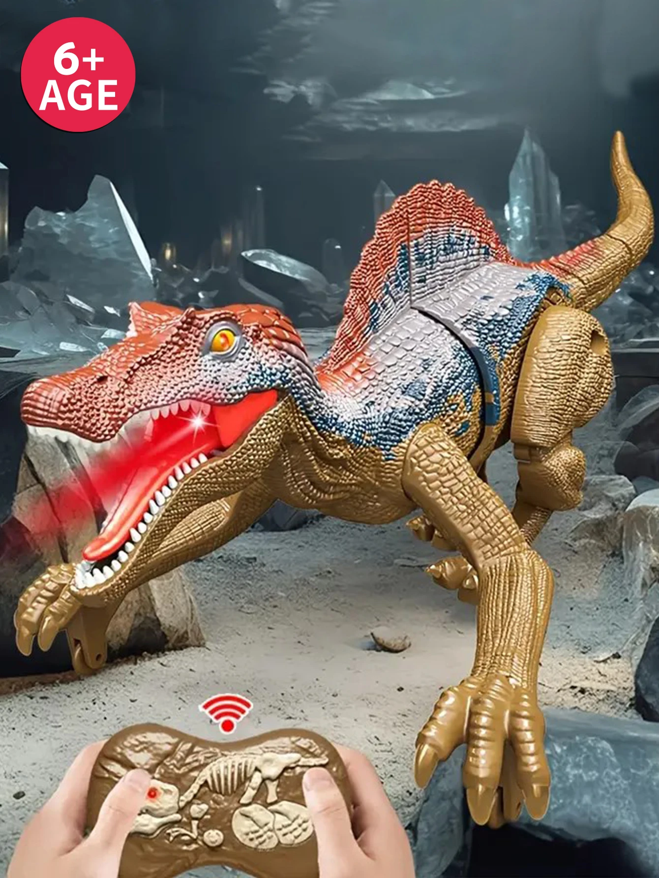 RC Dinosaur Toy ABS Plastic 5- - Kids Toys Channel 评论和价格