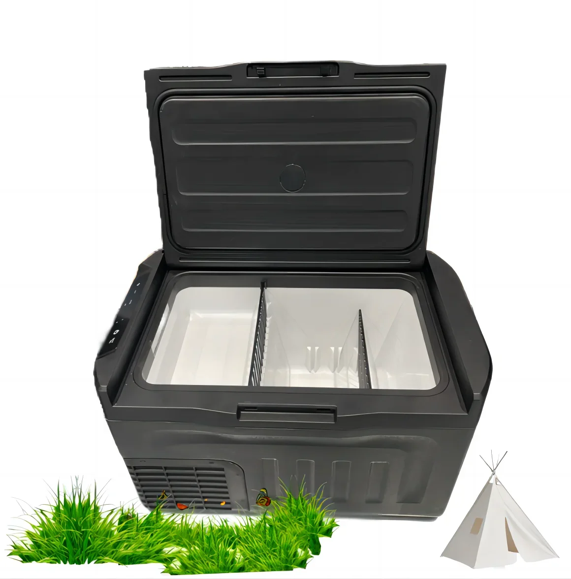 

-Capacity 12v 24v Refrigeration Compressor Cooling With Battery Outdoor Portable Motor DC Car Fridges