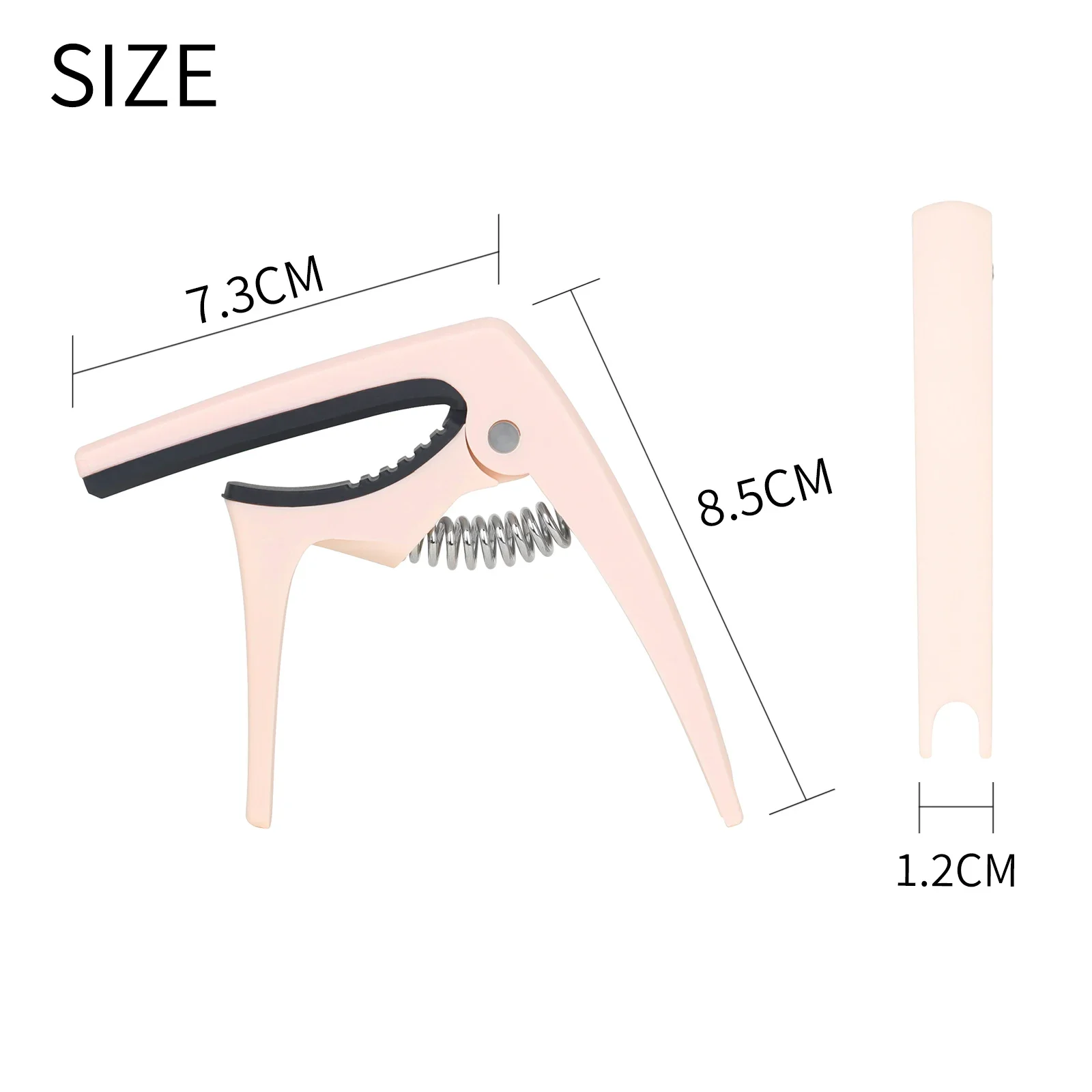 Capotasto per chitarra in silicone antiscivolo universale per ukulele Capotasto per chitarra in legno Corde per prestazioni Parti di strumenti musicali