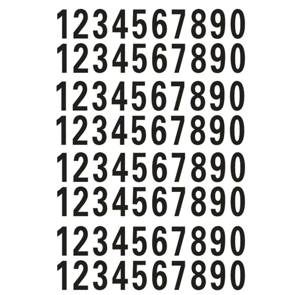 

Self-adhesive Scrapbooking Supplies Decoration Reflective Mailbox Sticker Number Sticker Address Numbers Mailbox Decal