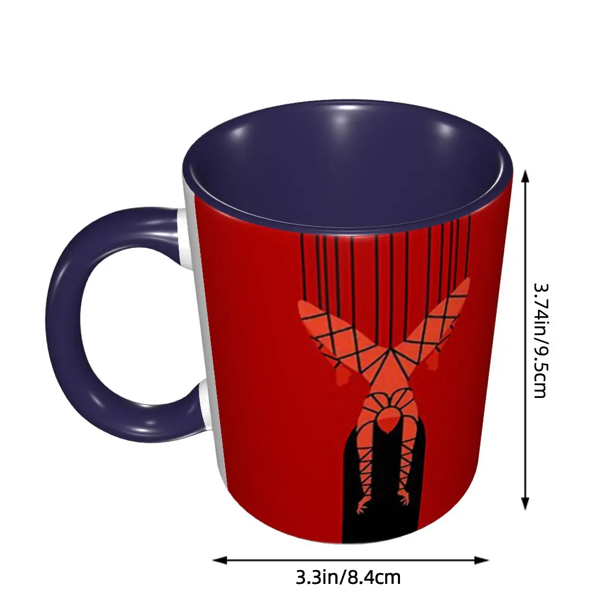 Shibari Bondage Hanging Girl Mug Funny Ceramic Coffee Cups Tea Mugs Milk Cup Drinkware Gift for Friends DIY Custom