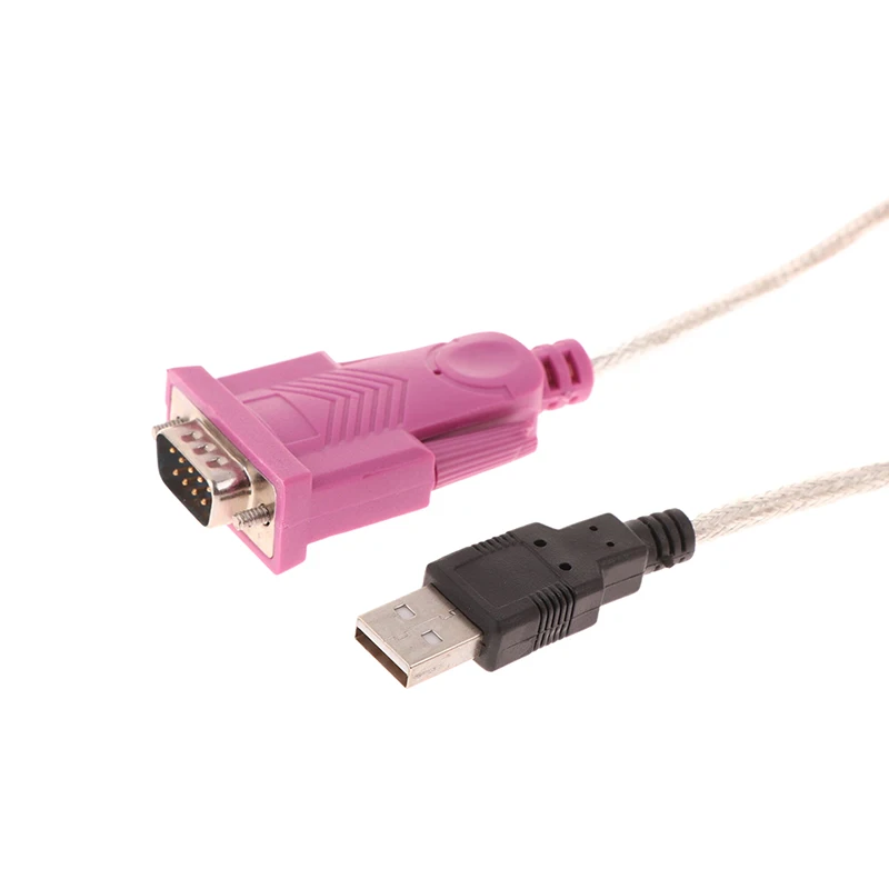 Kabel Adaptor USB Ke RS232 1.5 Meter 9Pin DB9 COM Port Seri Adaptor Chip Ganda untuk Aksesori Komputer