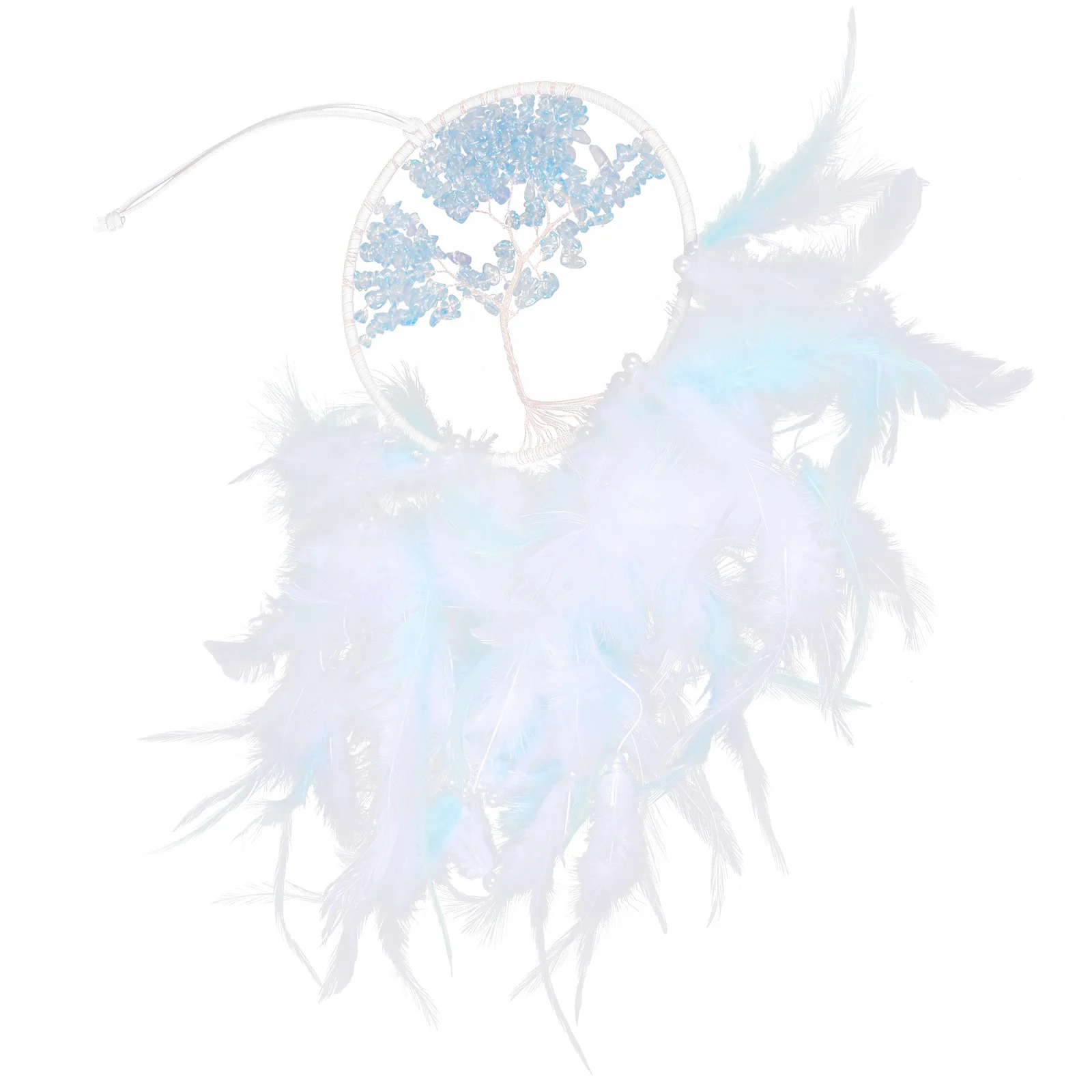 

Dreamcatcher Hanging Ornament Crystal Stone Dream Catcher Pendant Wall Hanging Decoration Home Window Decor Unique Tree Design