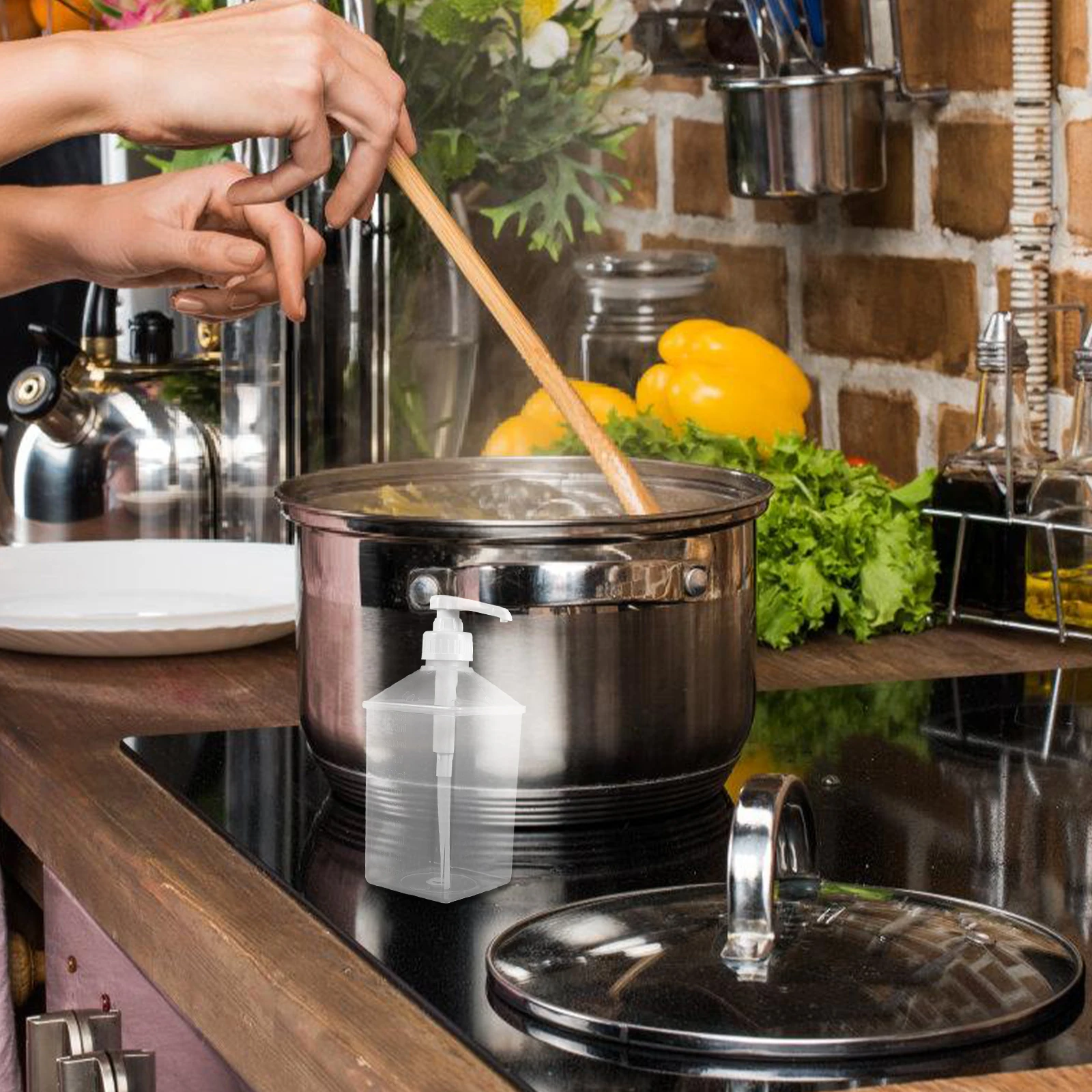 

Plastic Bottle 1100ML Transparent Mustard Ketchup Sauce Dispensers Storage Containers Easy Cleaning Practical Use