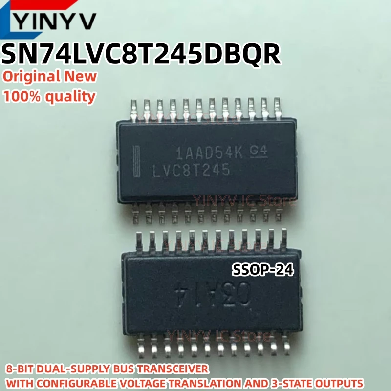 5Pcs/Lot SN74LVC8T245DBQR LVC8T245 SSOP-24 SN74LVC8T245 74LVC8T245 8-BIT DUAL-SUPPLY BUS TRANSCEIVER Original New 100% Quality