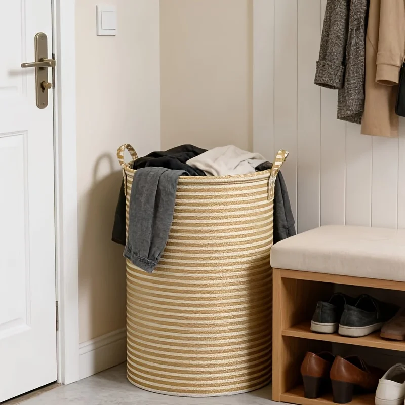 Large Folding Laundry Basket 90pcs Capacity, Heavy Duty Collapsible Clothes Hamper - Portable Storage for Toys, Bathroom Bedroom view 5