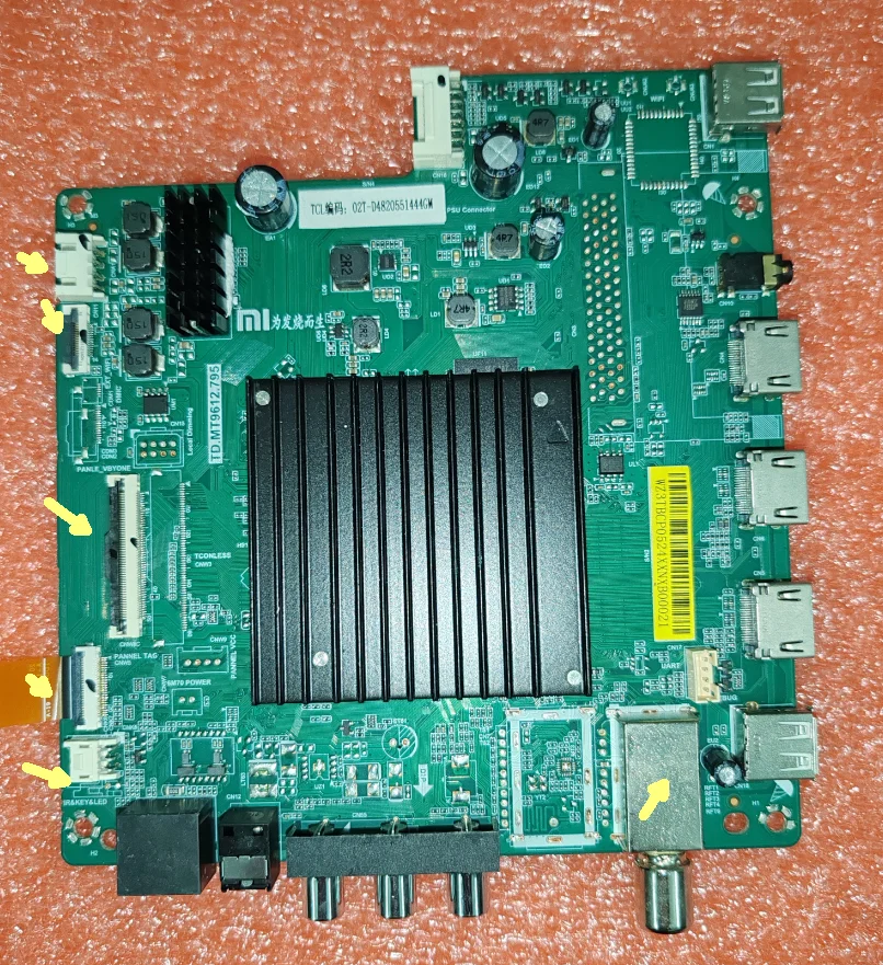 

TD.MT9612.795 Network WiFi TV motherboard 1tuner Check the side interface clearly