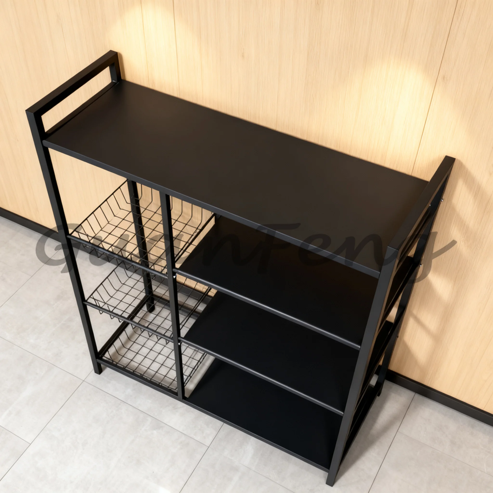 Multi-Layer Movable Storage Rack Independent Vegetable Grocery Snack Organizer for Kitchen & Bathroom