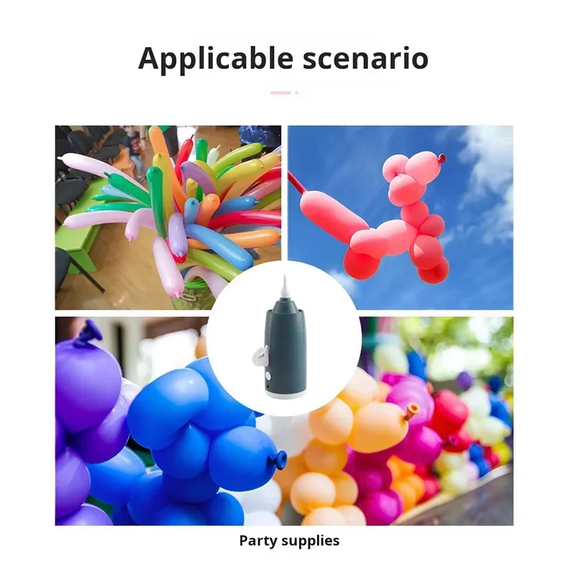 مضخة بالون كهربائية محمولة، منفاخ هواء كهربائي مناسب لتزيين مستلزمات الحفلات المنزلية