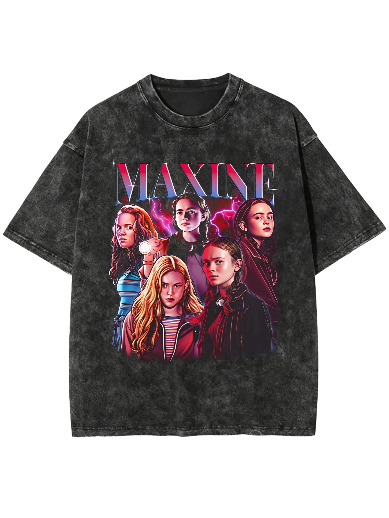 Maxine TV Show Graphic Print Unisex Loose Fit Short Sleeve T-Shirt Casual Luxury Top Clothing Ting Ge Special Edition