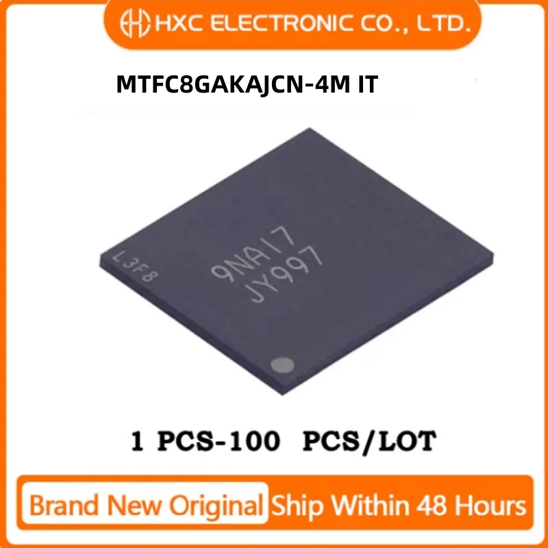 

Free Shipping 1PCS/10PCS/50PCS/100PCS MTFC8GAKAJCN-4M IT MTFC8GAKAJCN Brand New Original IC CHIP