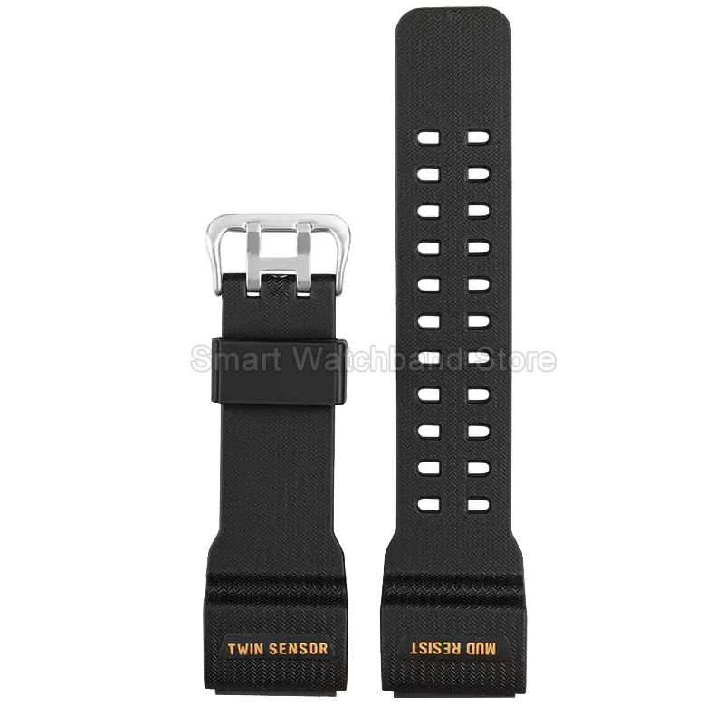 ل كاسيو Mudmaster GWG-100/GSG-100 رمادي/كاكي/أحمر الراتنج حزام ساعة مشبك خاص حجم خاص مقاوم للرطوبة شريط متين
