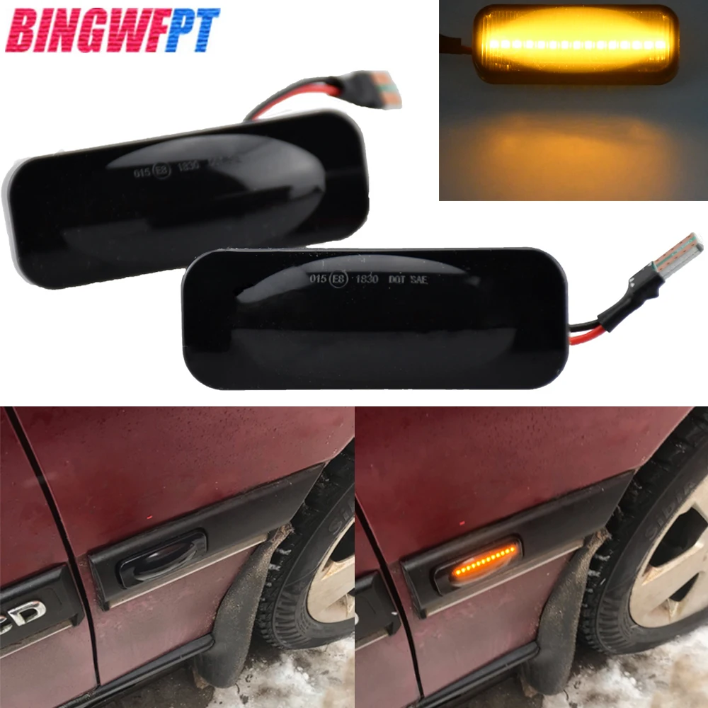 Car Led Light Dynamic Turn Signal Lights Side Marker Blinker Indicator Lamp For Opel Omega B B1 B2 Stufenheck Caravan 1994-2003