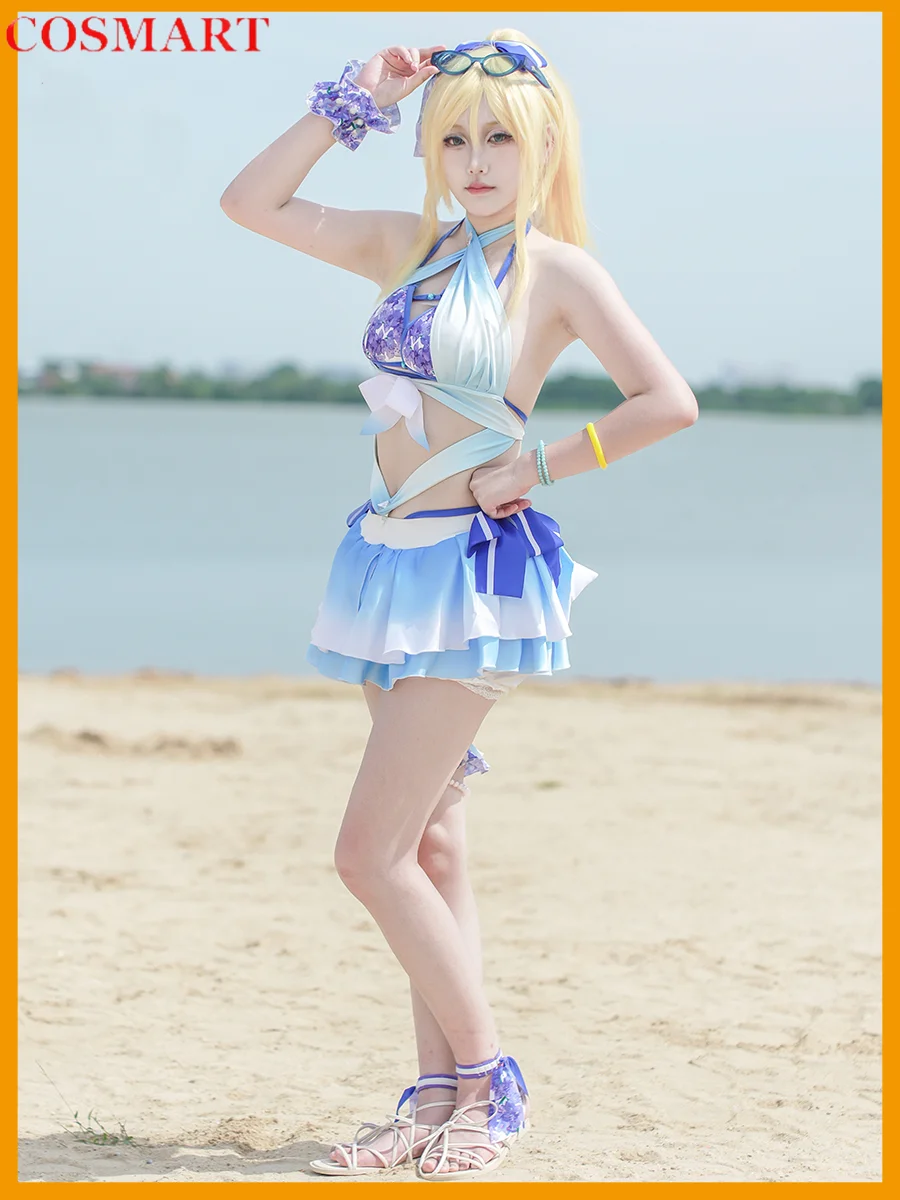 

COSMART Lovelive Ayase Eli Swimsuit Women Cosplay Costume Cos Game Anime Party Uniform Hallowen Play Role Clothes Clothing