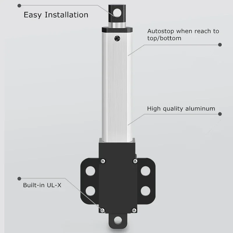 12V Linear Actuator Electric Motor Stroke Length 30/50/100/150mm Load Capacity 20/50/70/150N For Remote Control With Bracket 3