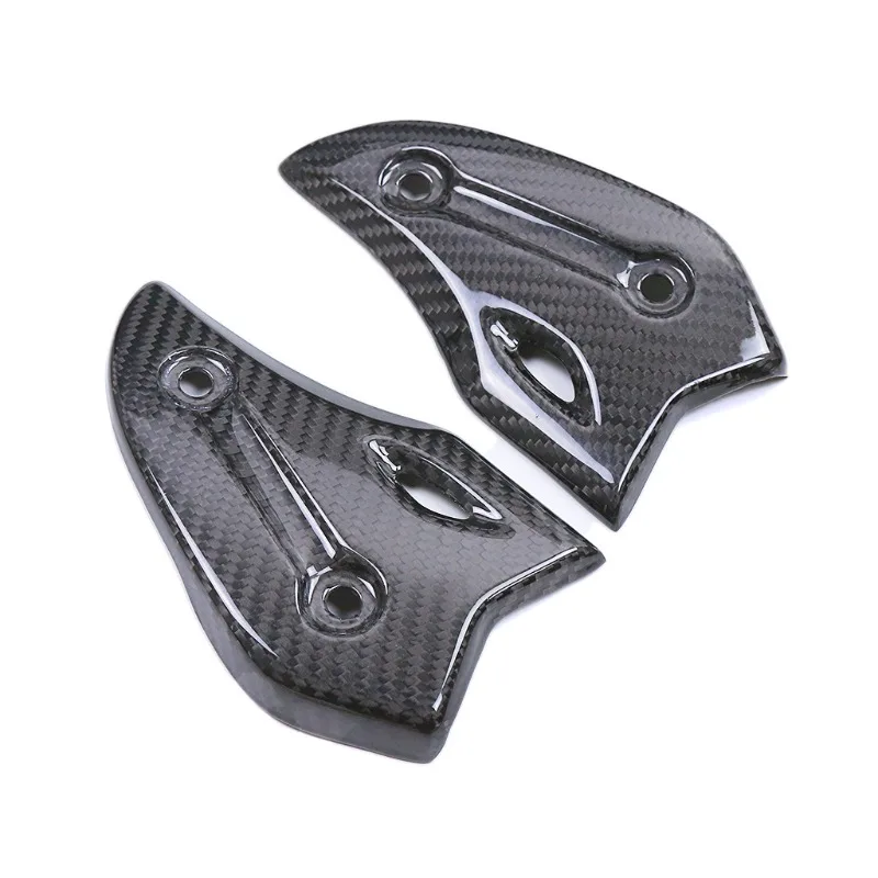 Suitable for  , motorcycle shell modification accessories, carbon fiber pedal heel plate 2021 +