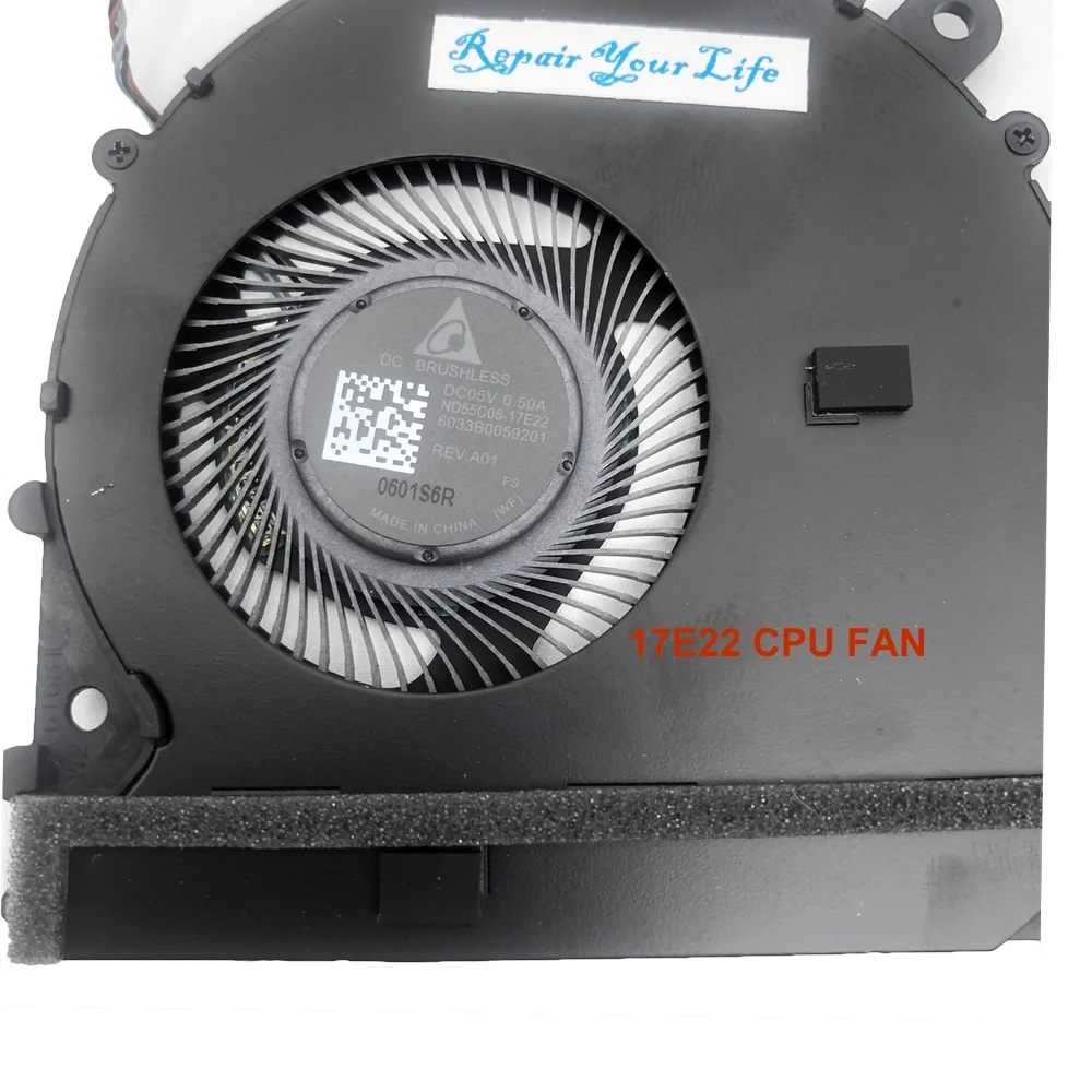 Notebook Cpu Gpu Koelventilator Voor Xiaomi Pro Air 15.6 171502 171501 ND55C05-17E22 17E23 6033B0061601 Computer Koeler Radiator Fan