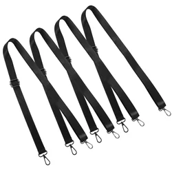 4 Pcs Elastic Belt Horse Blanket Leg Straps Replacement for Adjustable Band Accessories Black Legs Blankets