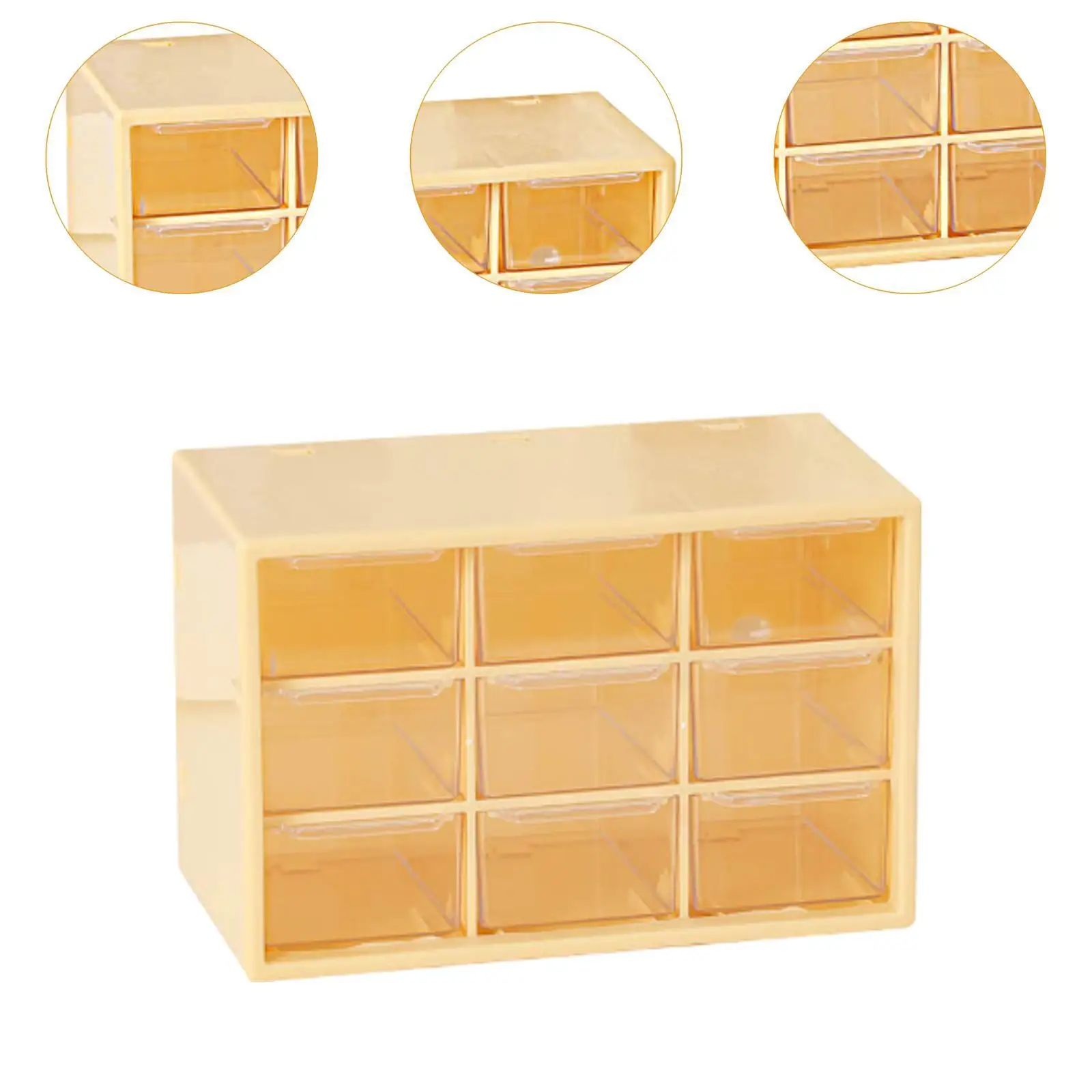 Small Organizer with Drawers Beads Organizer Box for Makeup Art Craft Vanity