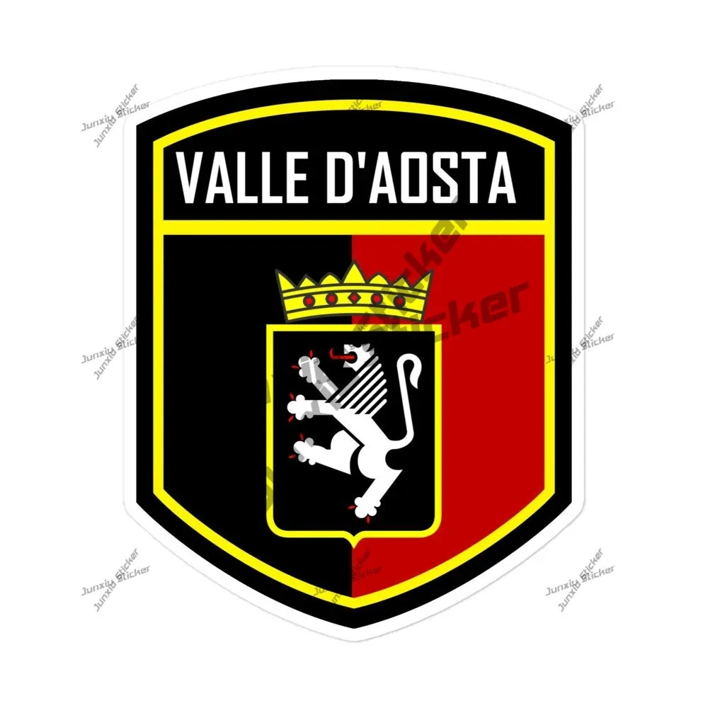 

The Aosta Valley Italy Flag Emblem Sticker Valle D'aosta Italia Occlusion Scratch Vinyl Stickers Waterproof Outdoor Voiture Pvc