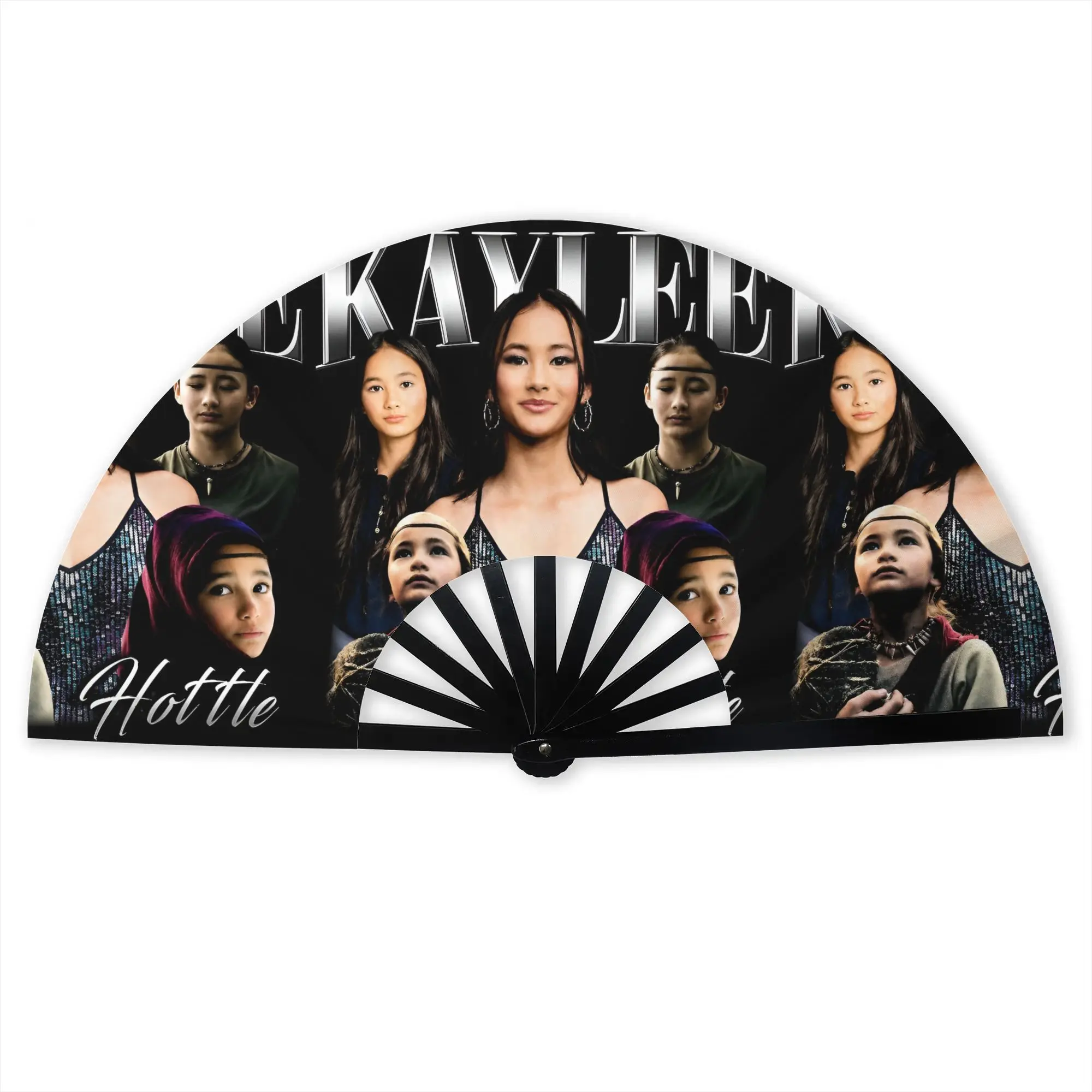 Customized Kaylee Hottle Actor Portable Pocket Fan Camping Timeless  Polyester Folding Fan Chinese Dance Handheld Cooling Fans