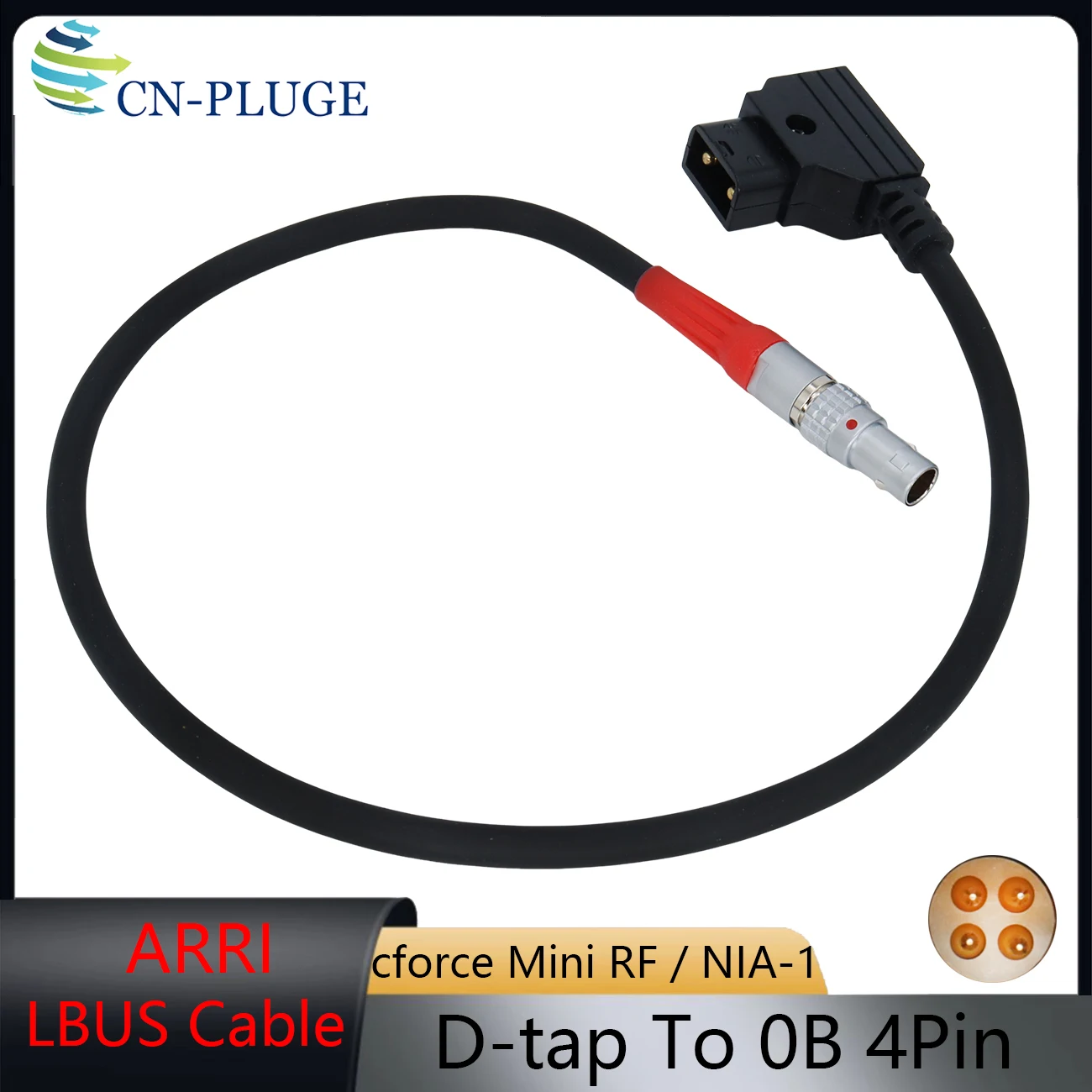 ARRI Focus Motor Power Cable DTAP to 0B 4-pin LBUS Cable For ARRI Cforce Mini RF/NIA-1 Power Cable