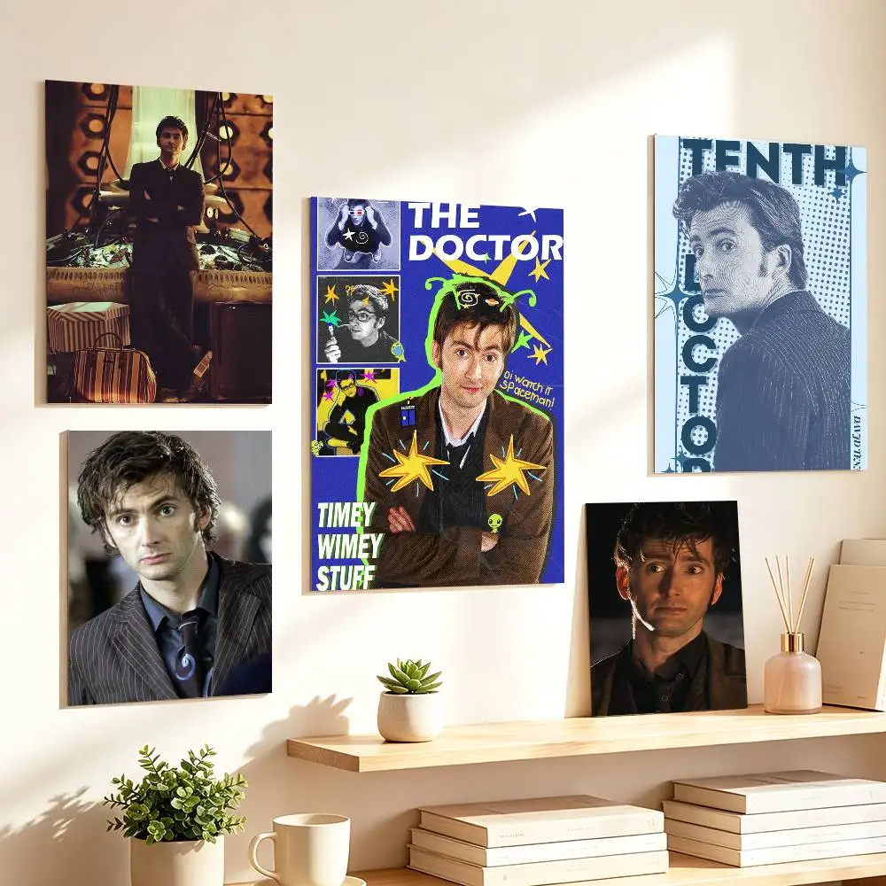 David T-Tennant Tenth Doctor Poster HD Self Adhesive Waterproof Wall Art Ideal for Home Office Dorm Gift