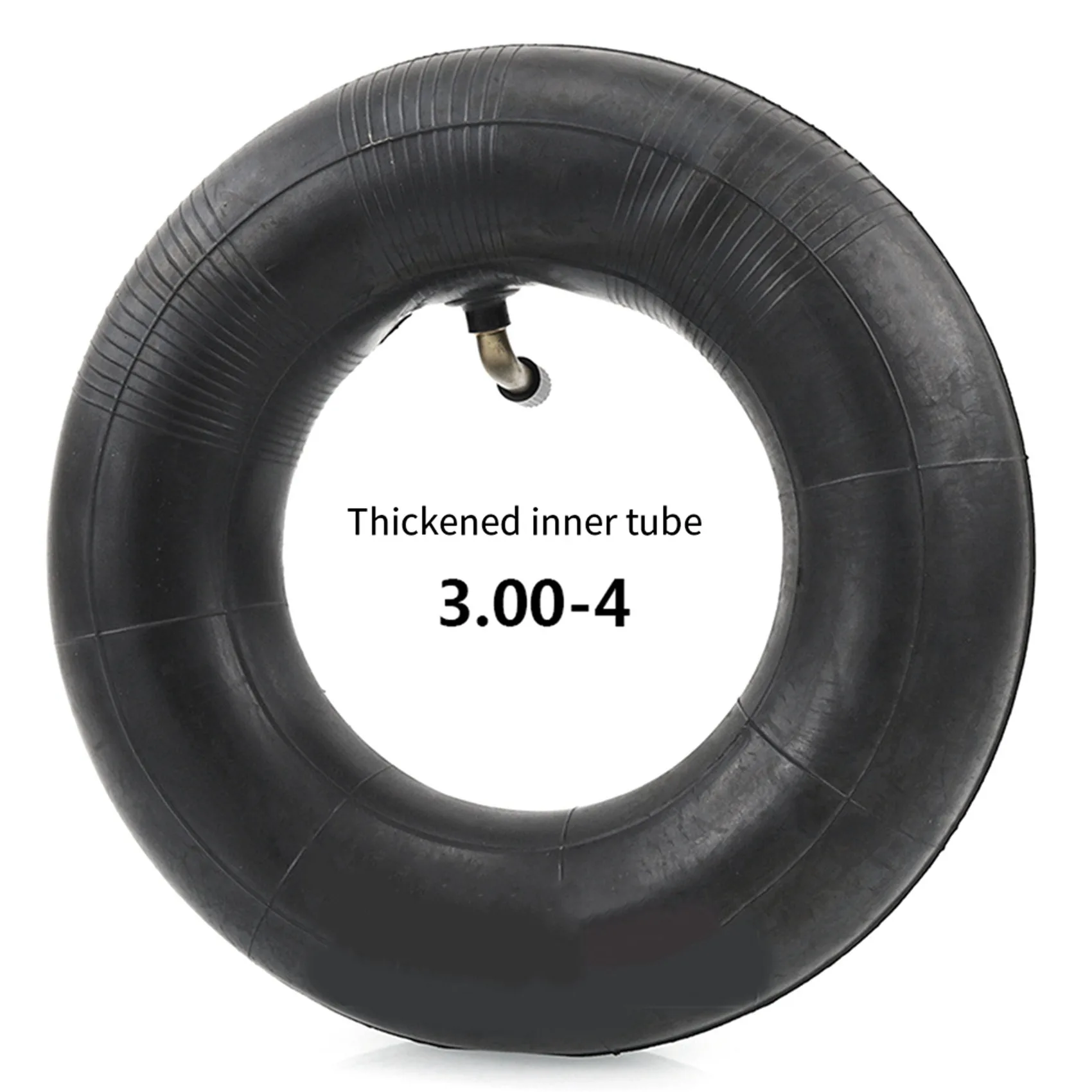 Pack Of 4 Inner Tubes With TR87 Valve For Wheelbarrow, Sack Truck, Handcart 3.00-4, 10X3, 260X85 Black