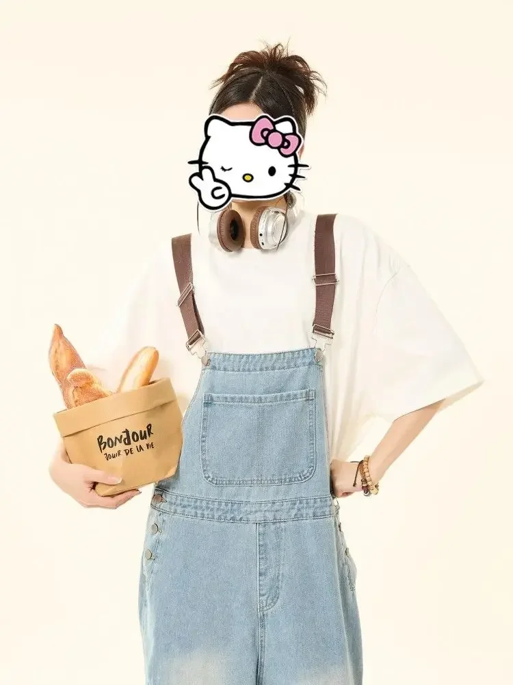 Combinaison ample avec pantalon à bretelles Cowboy pour femme, nouvelle collection printemps et automne 2025