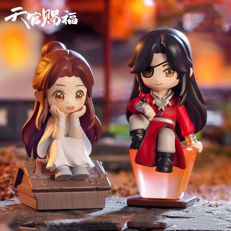 Genuine Heavenly Official Blessing Xie Lian Hua Chneg San Lang Lucky To Meet You Series Action Figures Model Anime Toys Gift