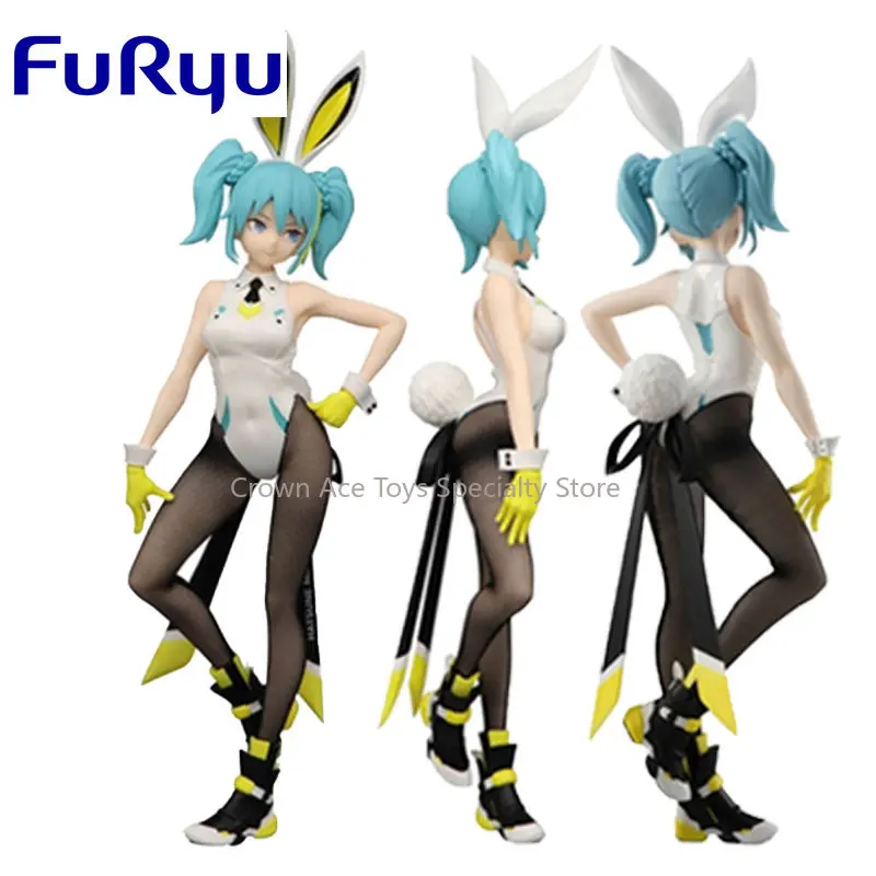 

FuRyu VOCALOID Hatsune Miku Anime Figure Bunny Girl Street Action Figure Trendy Toys for Kids Gifts Collectible Model Ornaments