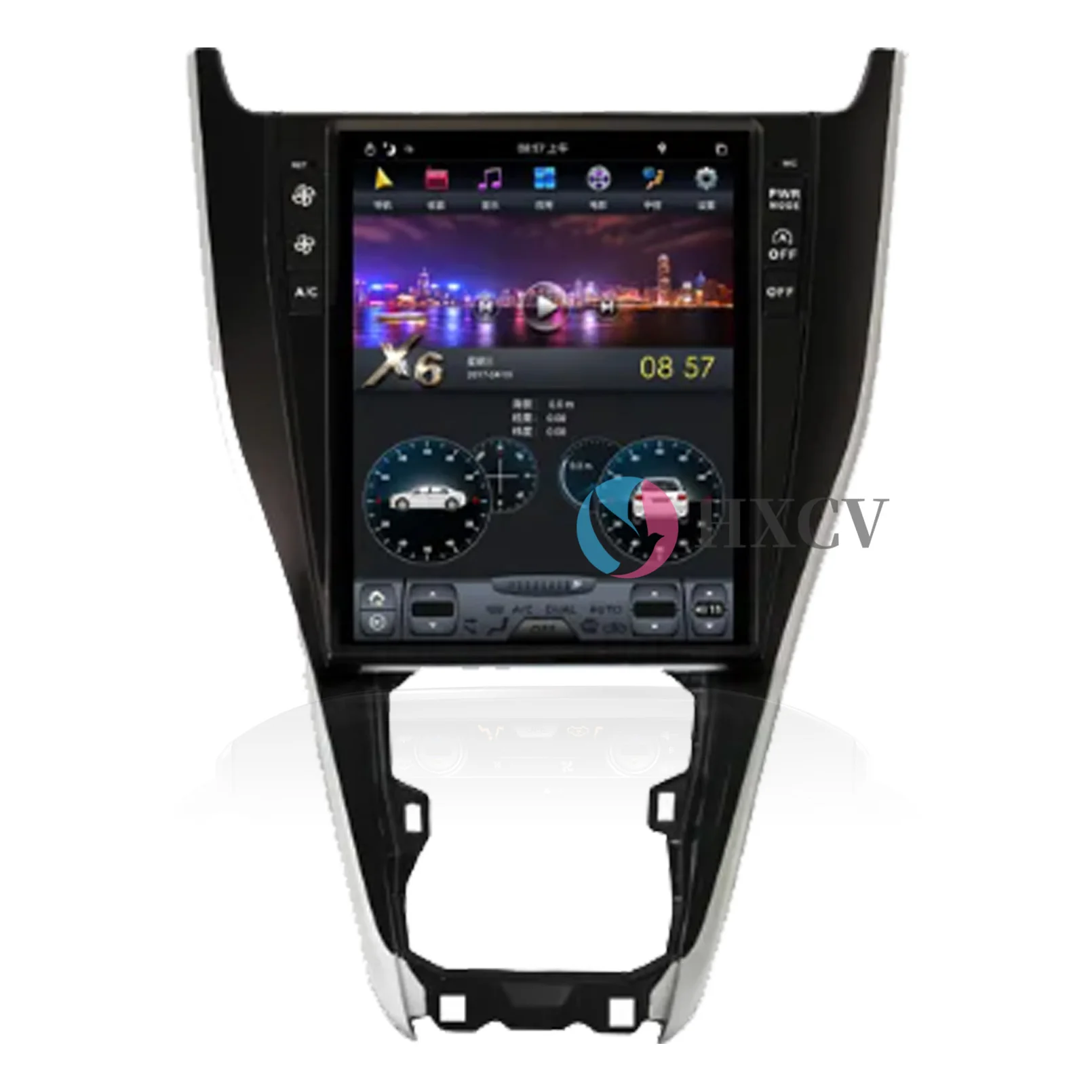 Tesla Style Vertical Android Smart Car radio For TOYOTA HARRIER 2013- 2019 10.4 Inch gps navigator for car 4G DAB+ Carplay